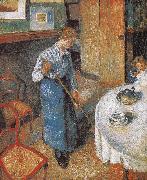 Camille Pissarro maid oil painting artist